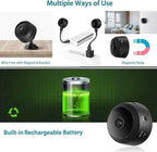AB SmartEye Mini Wireless WiFi Security Camera | HD 1080p Indoor Video Recorder with Low Light Vision | Portable & Magnetic | Home, Office, and Baby Monitor